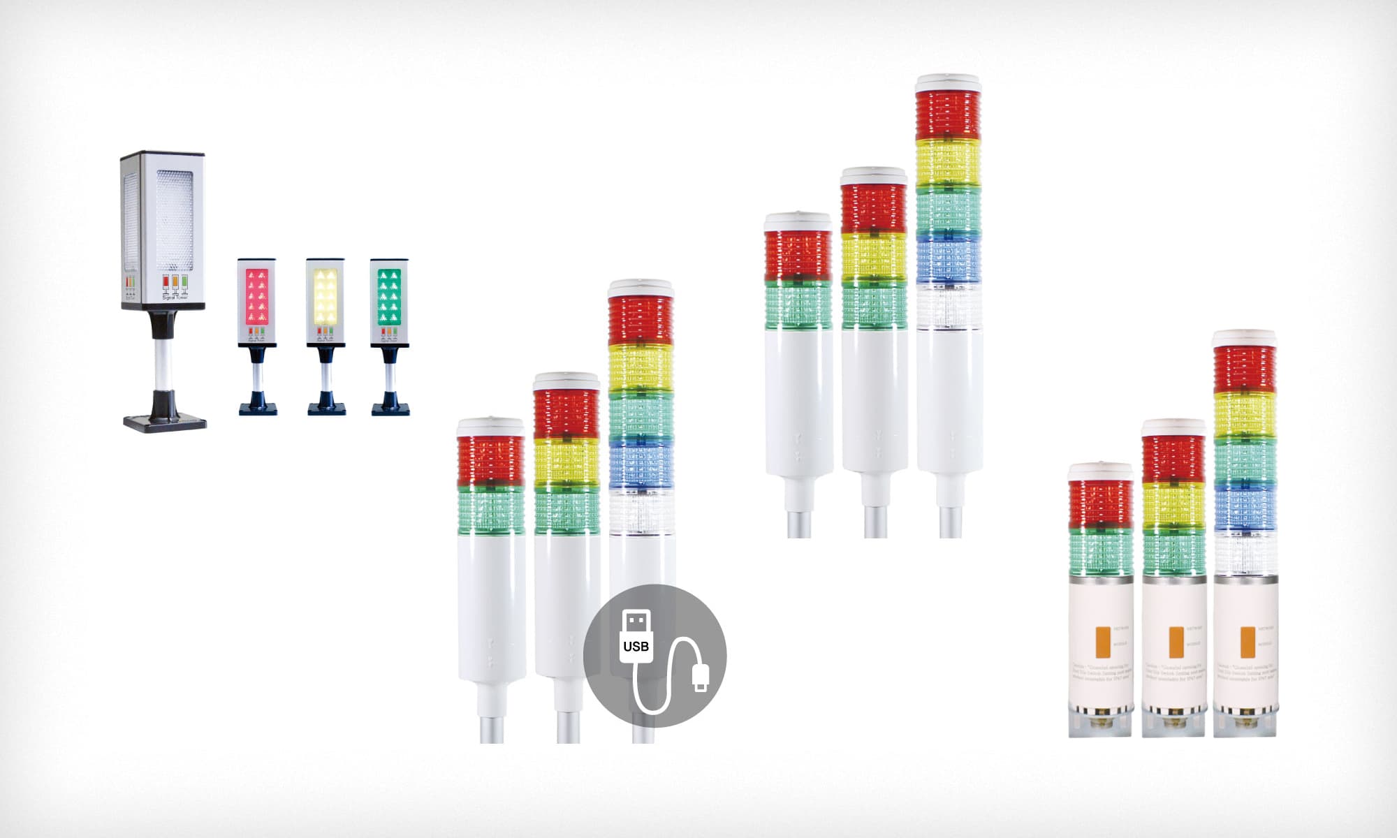 Signal tower lamp — industrial machine status indicator